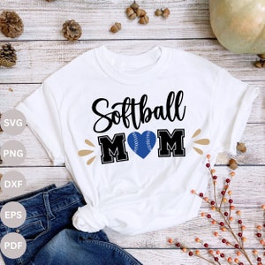 Softbal moeder SVG, softbal SVG, grootste fan, softbal fan SVG, softbal mama SVG, softbal shirt, cut-bestand Cricut, silhouet