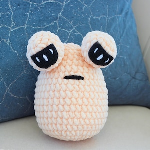 Pou Crochet Pattern, Amigurumi Pattern, Low Sew Crochet Plushie, Easy Crochet Pattern, PDF in English