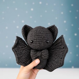 Modèle chauve-souris au crochet, modèle chauve-souris, amigurumi chauve-souris, modèle peluche, amigurumi au crochet, modèle PDF au crochet image 2