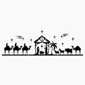 Nativity Scene SVG, Nativity SVG, PNG, Instant download