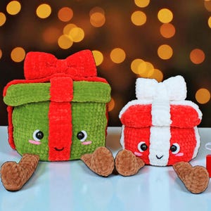 Christmas Bundle 2in1 Pattern, Christmas Presents Pattern, Christmas Crochet Pattern, Gift Box Crochet, Amigurumi Pattern, PDF Pattern
