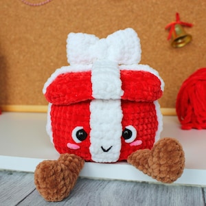 Small Present Crochet Pattern, Christmas Crochet Pattern, Gift Box Crochet, Amigurumi Pattern, PDF Pattern