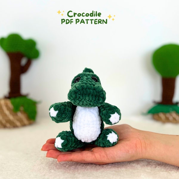 Crocodile crochet pattern, Safari animals crochet pattern, amigurumi pattern, crocodile pattern, Plush pattern, Plush toys