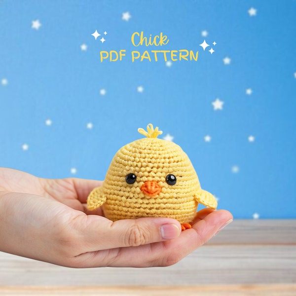 Küken Häkelanleitung, Häkelanleitung, Amigurumi Häkelanleitung, Küken Anleitung, Plushie Anleitung, PDF Häkelanleitung, Süßes Küken