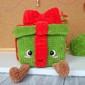 Big Present Crochet Pattern, Christmas Crochet Pattern, Gift Box Crochet, Amigurumi Pattern, PDF Pattern