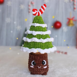 Tree Crochet Pattern, Christmas Crochet Pattern, No Sew Pattern, Tree Crochet Plushie, Christmas Decoration
