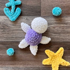 Turtle crochet pattern, Sea animals pattern, Ocean toys pattern, Turtle pattern, Turtle amigurumi, Turtle plush pattern