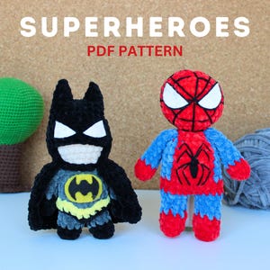 Superhero Crochet Pattern, Superheroes Amigurumi Pattern, Crochet plushie, PDF Pattern