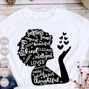 Black woman SVG, Black Girl Magic Svg, Boss Lady Svg, Black Lives Matter, Afro Lady Woman, Cut File Cricut, Silhouette