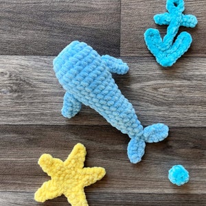 Whale crochet pattern, Sea animals pattern, Ocean toys pattern, Whale pattern, Whale amigurumi, Whale plush pattern