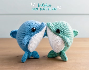 Dolphin Crochet Pattern, Sea Animals Pattern, Dolphin Amigurumi, Dolphin Plush Pattern, PDF pattern