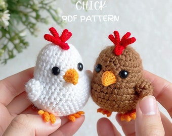 Chick crochet pattern, crochet pattern amigurumi, Chick pattern, Plushie pattern, PDF crochet pattern, Cute chicks