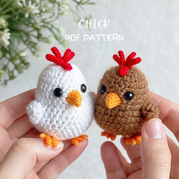 Küken Häkelanleitung, Häkelanleitung, Amigurumi Häkelanleitung, Küken Anleitung, Plushie Anleitung, PDF Häkelanleitung, Süße Küken