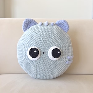 Cat Crochet Pillow, Cat Pillow, Cat Plush Pattern, Crochet Pillow Cat, PDF English Pattern