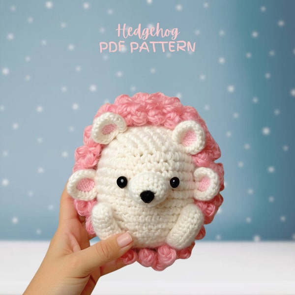 Hedgehog crochet pattern, crochet pattern amigurumi, hedgehog pattern, Plushie pattern, PDF crochet pattern, hedgehog plushie