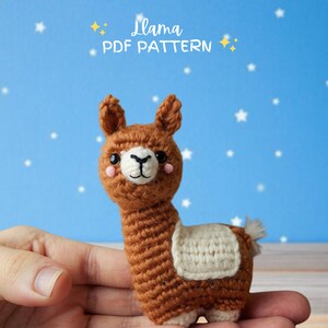 Llama crochet pattern, crochet pattern amigurumi, Llama pattern, Plushie pattern, PDF crochet pattern, Little llama