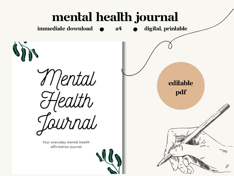 Mental Health Journal Etsy mental-health-journal-etsy