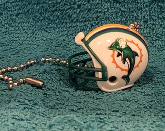 Miami Dolphins Handmade Light Pull or Fan Pull - Miami Dolphins