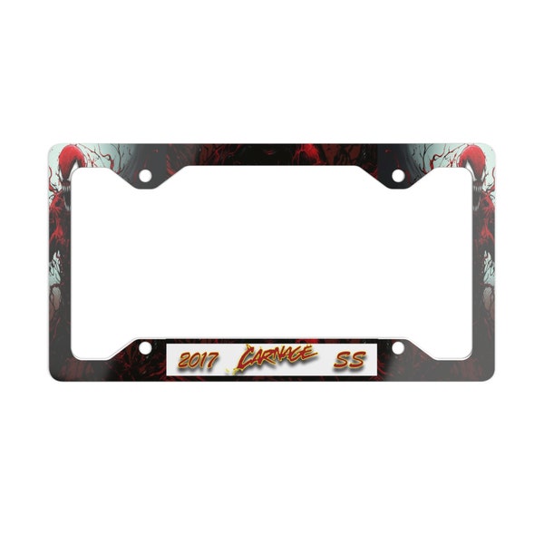 2017 SS "Carnage" Metal License Plate Frame