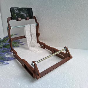 Adjustable Bead Loom | Portable Loom for Weaving Bracelets and Necklaces | Eco-friendly PLA Plastic and Metal | Perfect for Czech Seed Beads
