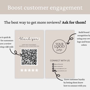 Editable Google Review Card Template, Leave a Review QR Code Sign, Etsy ...