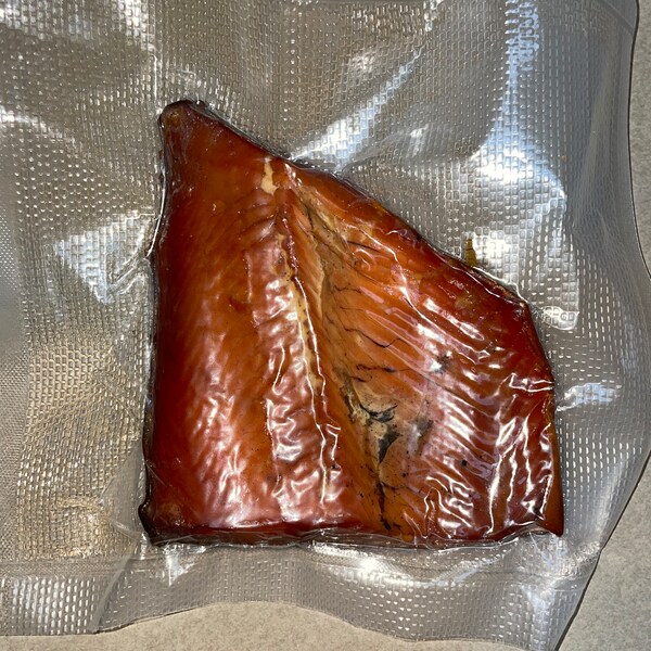 Traditionally smoked salmon