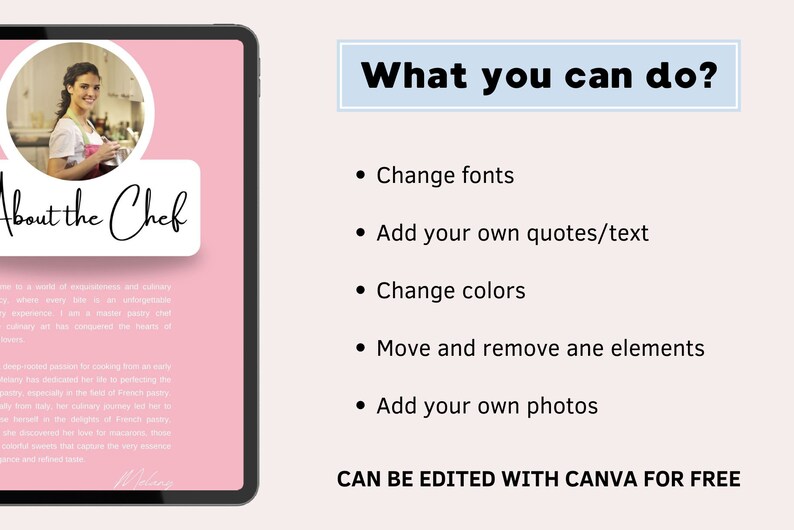Editable Recipe Book
recipe book
digital recipes
recipe book template
Canva template
download instantly
book of desserts
ebook template
canva ebook template
ebook mockup
ebook
mockup
ebook pdf