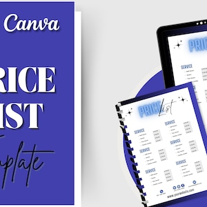 Boost your business! Editable Digital Price List Template. Easily update and customize to increase your sales