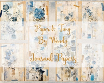 Printable Collage Mixed Media Vintage Junk Journal Papers Card Making Scrapbooking Art Decorations and more…