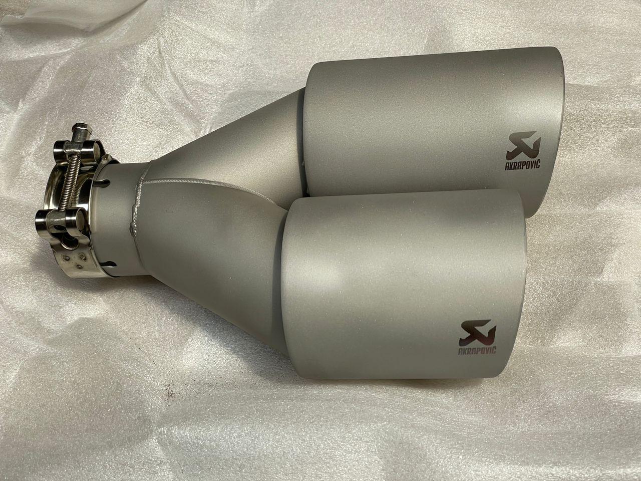 Carbon Car Exhaust Muffler Tip for Akrapovic - Exhaust Tip Blast Finish