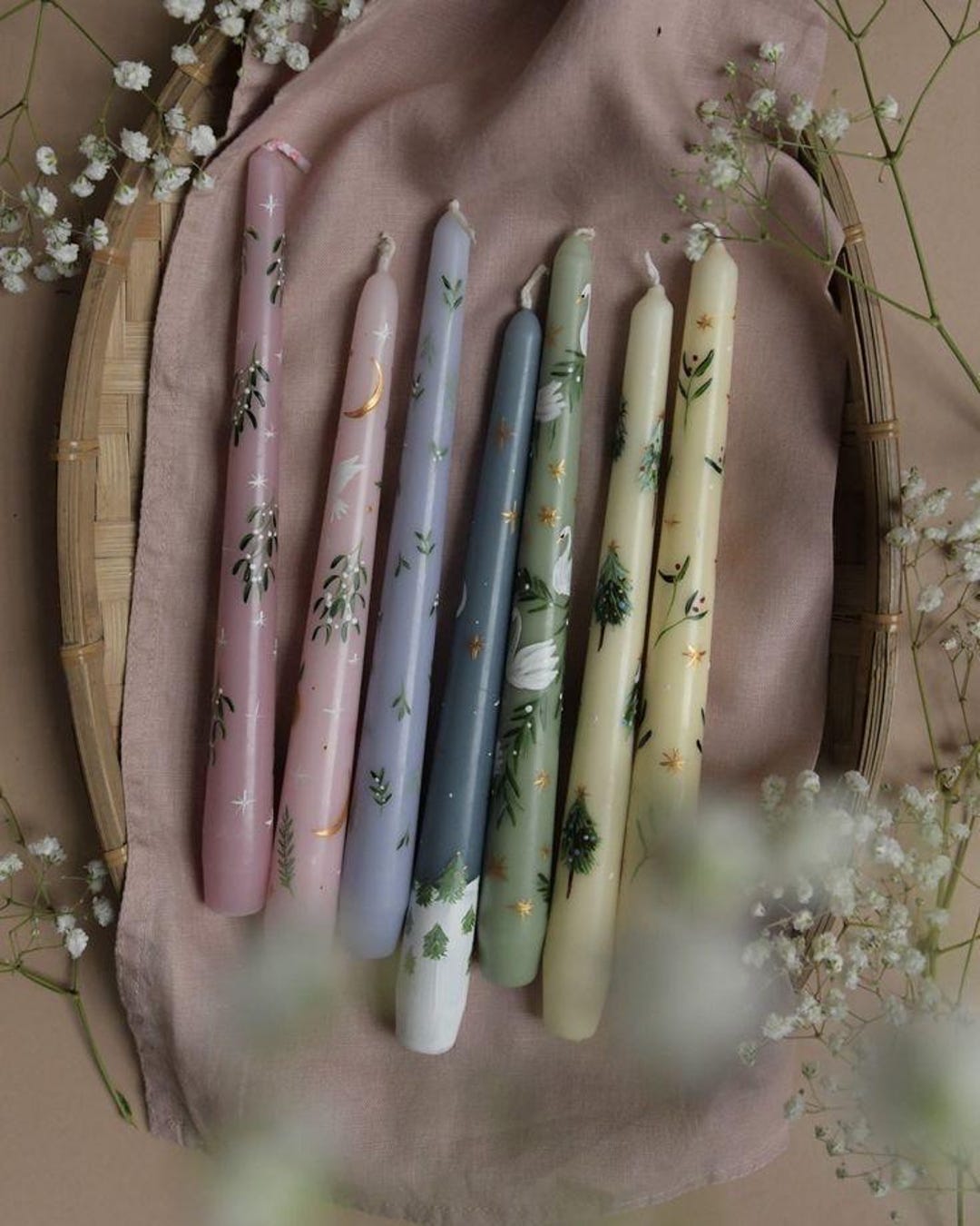 Candele Coniche Dipinte A Mano – Set Da 6 Pezzi, Fatto In Sudafrica - 2