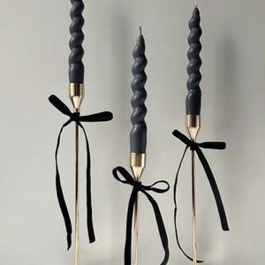 Set of 2 spiral taper candle. Twisted taper candle . Decor candle| hand painted taper candle| decor home | home decor candle| gift candle