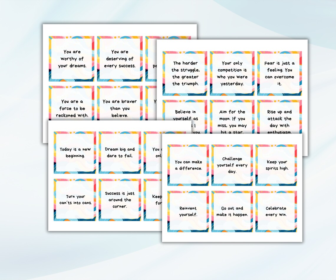Inspiration Cards, Motivational Cards, Printable Cards, Printable ...