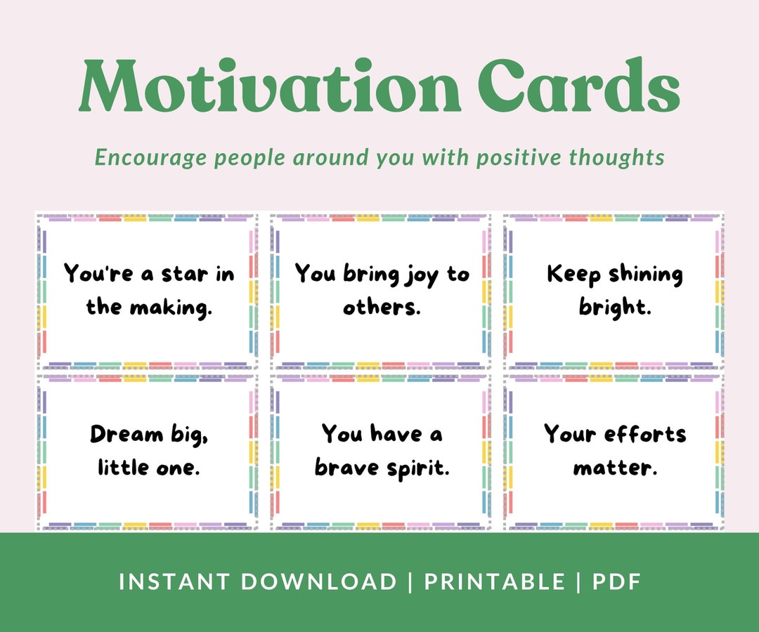 Motivational Cards Printable Inspirational Cards Printable Motivation Motivational Cards Printable Inspirational Cards Printable Motivation