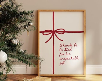 Christmas Christian Wall Art Minimalist Christmas Printable Wall Art Decor Christian Decor Christian Scripture Wall Art Bible Verse Print