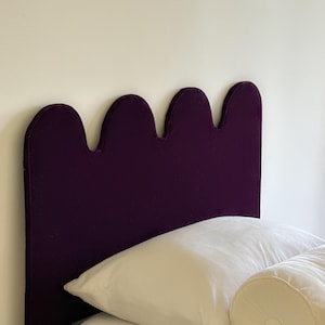 Scalloped Velvet Headboard- Twin
