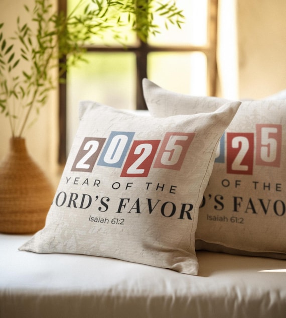 Almohada cristiana, Año del Señor 2025, Cojín decorativo religioso
