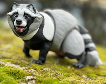 Raccoon Tanuki flexi 3d digital file