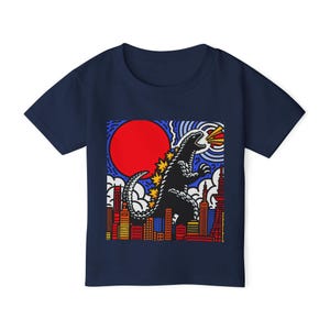 Toddler T-shirt - Godzilla attacking Tokyo