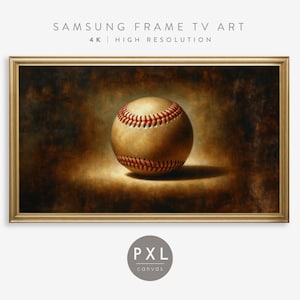 Puede incluir: Primer plano de una pelota de béisbol con costuras rojas sobre un fondo marrón oscuro. La pelota de béisbol está iluminada desde arriba, proyectando un suave resplandor sobre la pelota.