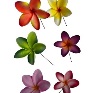 Hawaiian Plumeria Hair Stick - 3.5 inches