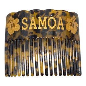 Samoan Hawaiian Faux Turtle Shell Comb - SAMOA