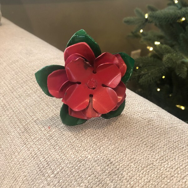 Pink Metal Flowers Etsy