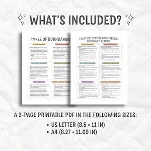 42 Boundary Setting Scripts Printable PDF | Therapy & Assertive Communication Tool image 3