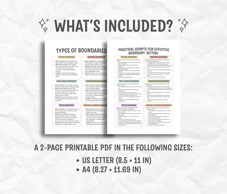 42 Boundary Setting Scripts Printable PDF | Therapy & Assertive Communication Tool image 3