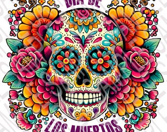 Dia De Los Muertos PNG DOWNLOAD Mexican Halloween All Hallows Eve Day of the Dead Trick or Treat Calavera Sugar Skull Gothic Spooky Season