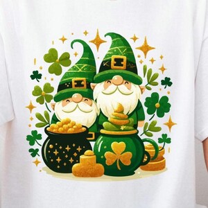 DÍA DE SAN PATRICIO Lindo gnomo Png descargar Coqueta, Suerte de la olla irlandesa de oro trébol de cuatro hojas, trébol del día de San Patricio, día de San Patricio