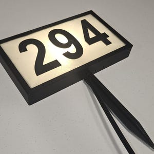 Custom LED Address Sign: Wired 12V Illuminated Numbers, Outdoor Lighting