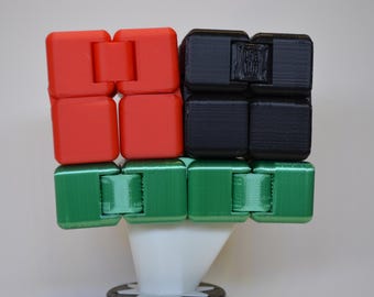 3D Printed Infinity Cube Fidget Toy: Sensory Desk Toy