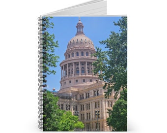 Cuaderno de notas del Capitolio del Estado de Austin, Texas, recuerdo de 118 páginas